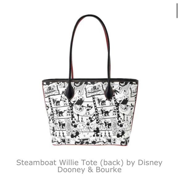 NWT DISNEY STEAMBOAT WILLIE TOTE BY DOONEY & BOURKE - Picture 2 of 5